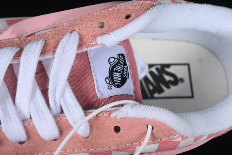 All categories Vans Vans series Vans Low Vans low-top Vans Knu Skool girly pink plaid comfortable and fashionable non-slip wear-resistant low-top casual bread shoes VN0009QCREV